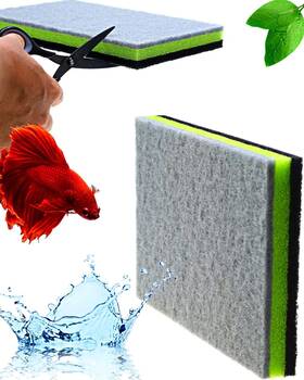 Corisrx 712876625589 3in1 Aquarium Filter Sponge Foam Pads - Media For 20 Gallon Be