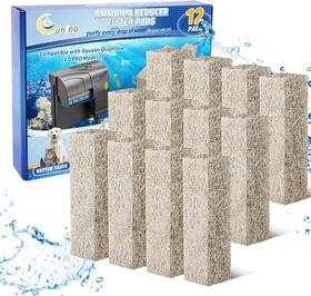 Cunina 705353470202 12pcs Ammonia Reducer Filter Pads Compatible With Aqueon 10 Fish Tank Fi