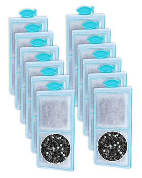 Cunina Cnn00143 12 Pack Fish Tank Filter Compatible With Top Fin Pf-s Cartridge Upgra