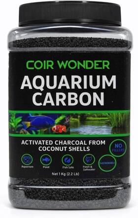 Deepthi Organics Llc 313091249297 Aquarium Activated Carbon Charcoal Filter Media Pellet Granules For Fish Tank