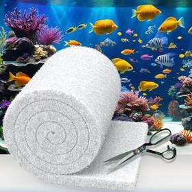 Aq-sgl12144wt-de Demiwise Aquarium Filter Floss 12 144 Inches Cut To Fit Fish Tank 12x144 Inch