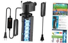 6017-500 Devopet Aquarium U-v Filter For 10-40 Gallon Tank Fish With Timer Turtle