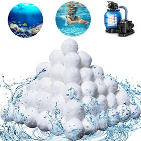 Dljingan 363222654295 Pool Filter Balls 3.08lbs Reusable Eco-friendly Fibre For Swimm
