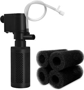 Domica 445015967956 Small Aquarium Filter With Aeration System 92gph 5w Internal