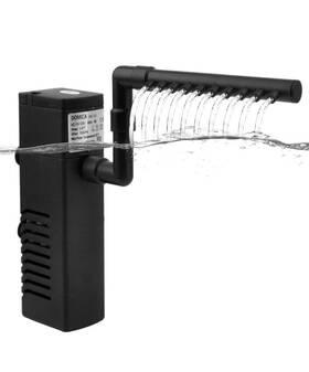 Domica 726084464872 Filtro Interno De Acuario Sumergible 80 Gph 3 En 1 Multifuncion