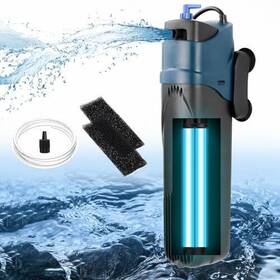 Dozont 605832326696 Aquarium Filter For 20-75 Gallon 200gph U-v Fish Tank Green Clean Mac