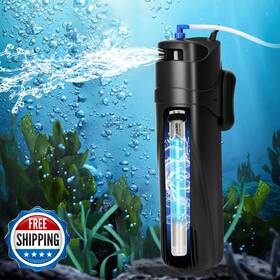 B09h7f581s Dozont 400gph Aquarium Filter 40-150 Gallon With 9w Uv - 4-in-1