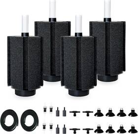 125-150 Dvhey 711181864274 Gal Extra Large Aquarium Sponge Filter 4 Pack
