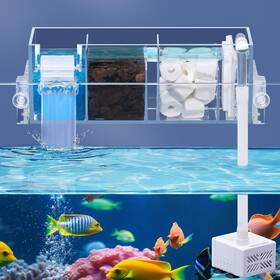 Dxoveen 726929109944 Hang On Back Aquarium Filter 10-20 Gallon Fish Tank Box Filt