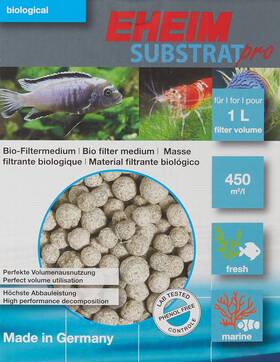 Eheim B0002jel0o Substrat Pro Biological Filter Media Sintered Glass 1l - Pearl-shaped