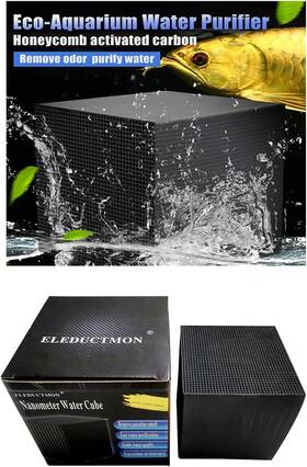 Wpc01 Eleductmon Eco-aquarium Water Purifier Cube Filter Activated Carbon Ultra Strong Filtrat