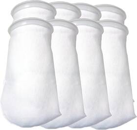 9899869 Encompass All 8-pack 7 Inch X 16 Aquarium Filter Socks 200 Micron Felt Bags With Ring Fits