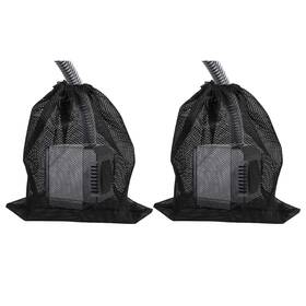 Eqini 768067148973 2 Pack Pump Barrier Bag 12.2 Inch 15.9 With Drawstring Pond Mesh Filter Fo