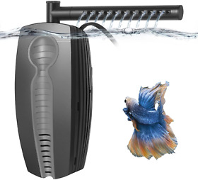 Fedour 165gph Adjustable Aquarium Internal Filter 8w Ultra Quiet Fish Tank Filt