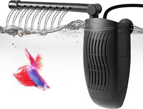 Fedour 4w 5w Adjustable Aquarium Internal Filter Submersible For 1-20 Gallon