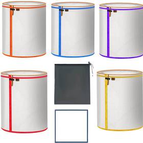 Y100098 Fiqapj 5-pack 5-gallon All-mesh Storage Bags 5 Color Fine Nylon Mesh Pieces Per