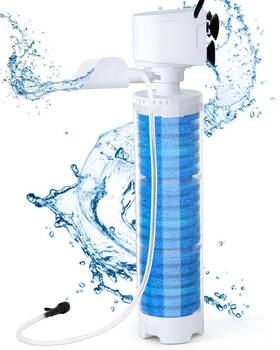 Fishkeeper 761344480605 Submersible Aquarium Filter For 40-100 Gal 3-in-1 Biochemical Sponge F