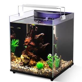 Sus-fk070-6.5g Fishkeeper 6.5 Gallon Fish Tank Starter Kit Small Aquarium With Filter And Adjustable 3