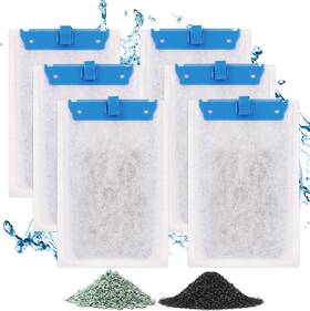 Sus-fk113-m-6 Fishkeeper 6 Pack Medium Filter Cartridges Compatible With M-6 Blue