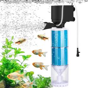 Vus-fk047-us Fishkeeper Aquarium Filter Fish Tank 150 Gph Sponge For 25 Blue