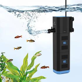 Vus-fk065-6w Fishkeeper Aquarium Filter For 10-50 Gallon Tank 132gph Fish 6w Green Clean