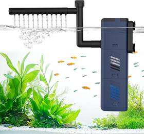 Fk112-8w Fishkepper Aquarium Internal Filter Adjustable Submersible Fish Tank With 200gph Wat