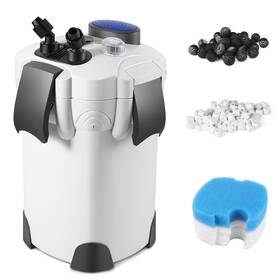 3-sta Flexzion 814870028671 Aquarium Canister Filter With 525gph Flow Rate Uv-c Lamp Spray Bar And