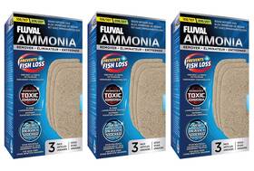 Fluval 015561102575 9 Pack Of Ammonia Remover For 106/206 And 107/207 Aquarium Filters