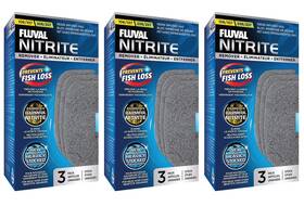 Fluval 015561102636 9 Pack Of Nitrite Remover Pads For 106/107 And 206/207 Aquarium Canister