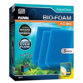 19672 Fluval Ac30 Biofoam Fltr 3pck