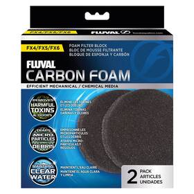 A249 Fluval Fx Carbon Foam Filter Pads For Fx4 Fx5 Fx6 Aquarium Canister Filters