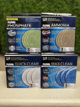 A259 Fluval A262 Quick-clear / Max-clean Ammonia Phosphate 3pk #a246 #a248 #a259 #a262
