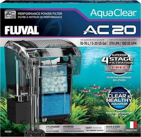 B000260fvg Fluval Aquaclear 20 Power Filter For 5-20 Gallon Aquariums - Clear Healthy Water