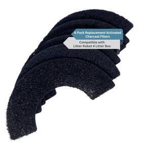 B0bcxdb6f2 Fresh Headquarters 6-pack Activated Carbon Filters For Litter Box - Unscented Pre-cut