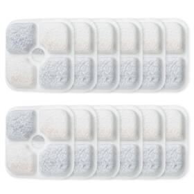 Fulushouxi Bgmus-025-03 12 Pcscat Water Fountain Filters Replacement Cat Filter White