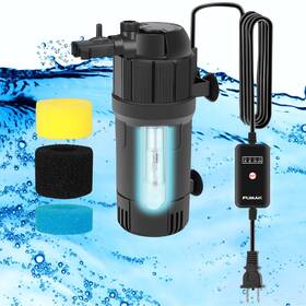 Fumak 710946825468 U - V Aquarium Filter For Green Water Fish Tank Pump With Timer Dual