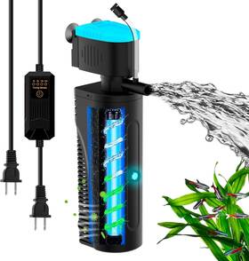 Fumak 726084554177 Aquarium Filter With U - V Lamp For Green Cloudy Water Cleaning Fish Tank Filt