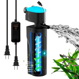 Kv188 Fumak Aquarium Filter With Aeration And Rainfall Mode U - V Fish Tank Filt... Fast Ship