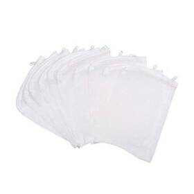 Yjtx0466-10 Fun Lavie Aquarium Filter Media Bag Nylon Fine Mesh Net Zipper - 10 Pcs