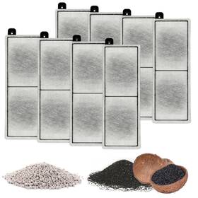 Tfrf-l-8 Funswtm 8-pack Aquarium Filters Cartridge Replacement Compatible With Top Fin Rf-l La