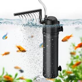 Glq001 Furkid Aquarium Filter U-v For 20-75 Gallon Tanks 212 Gph Fish Tank 8w