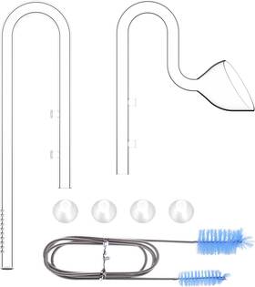 Fzone 445010948929 13mm Aquarium Glass Lily Pipe Kits With Inflow Outflow And Brush