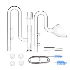 Fzone 764595876951 Aquarium Glass Mini Skimmer Lily Inflow And Outflow Sets For Nano