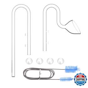 B09gy8xzn4 Fzone 20mm Aquarium Glass Lily Pipe Kit Inflow Outflow And Brush