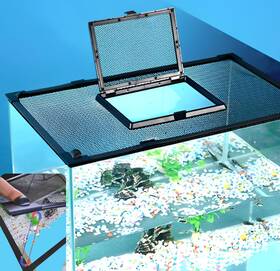 Ps-fish-001 Gorphi Diy Magnetic Aquarium Lid Fish Tank Hood Top Cover Anti-jumping Net Mesh T