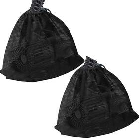 Hecaty 445005317327 2 Pcs 12.2 Inch X 15.9 Pump Barrier Bag Pond Filter Black Media Larg