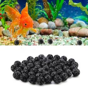 Hffheer 707300984350 50pcs Ball Filter Media Porous Water Material With Cotton For P