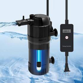 Hp-filters002-711 Hikpeed Aquarium Filter Fish Tank With U-v 7ftft H X 2.5ftft L W Black