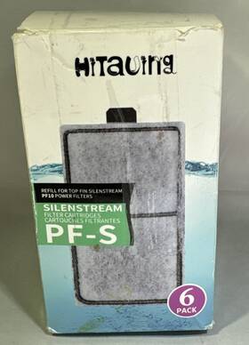 Pf10 Hitauing 445054199141 5 Pack Pf-s Filter Cartridge For Top Fin Silenstream Power Filters