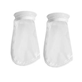 Honritone 729379905265 2 Pack Mesh 4 Inch Filter Socks 150 Micron Plastic Ring 9 Short Bag Nylo